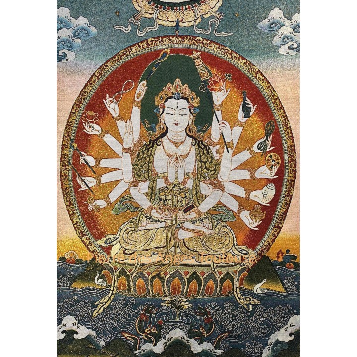 Thangka Avalokiteshvara – Bodhisattva de la Compassion