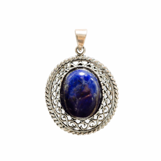 Pendentif Lapis-Lazuli en Argent Massif – Élégance et Sagesse Intérieure