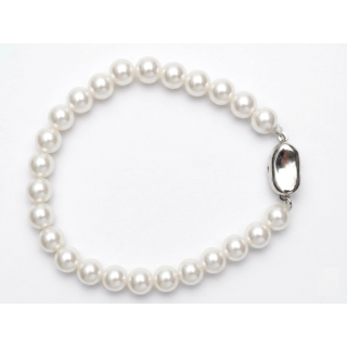 Bracelet en Nacre Naturelle – Douceur, Protection et Élégance Intemporelle