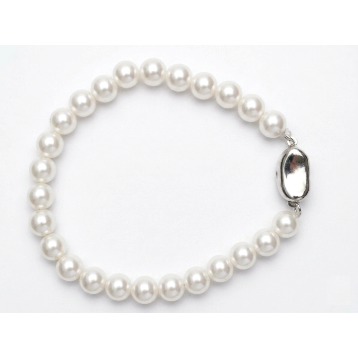 Bracelet en Nacre Naturelle – Douceur, Protection et Élégance Intemporelle