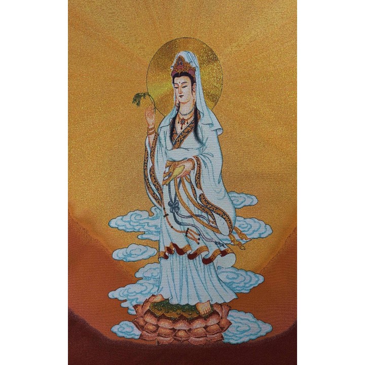 Thangka de Guanyin – Compassion et Protection Sacrée