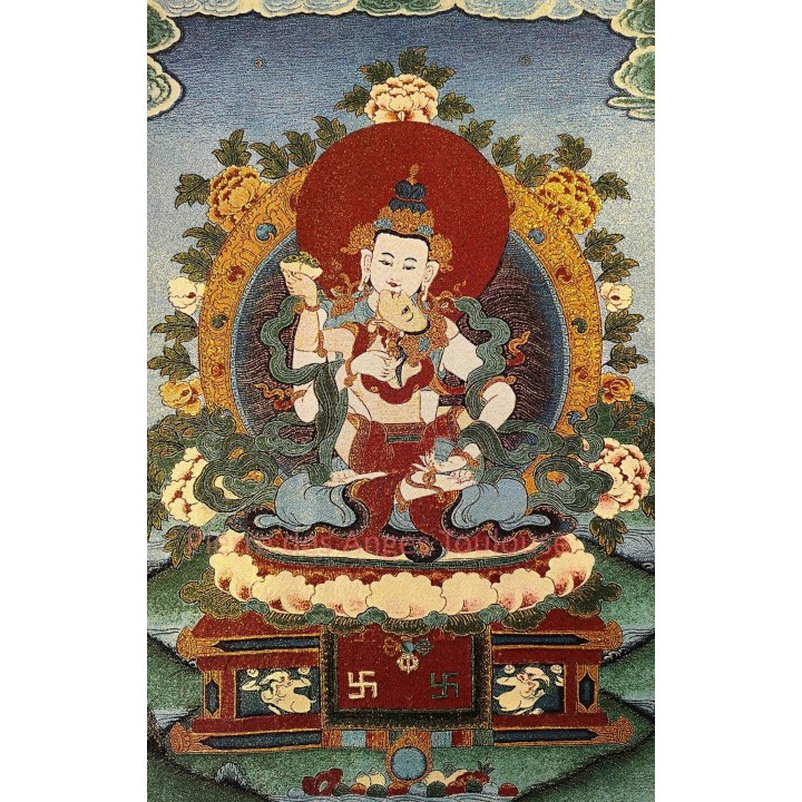 Thangka Vajrasattva - Union Sacrée, Énergie Tantrique et Sagesse Éveillée
