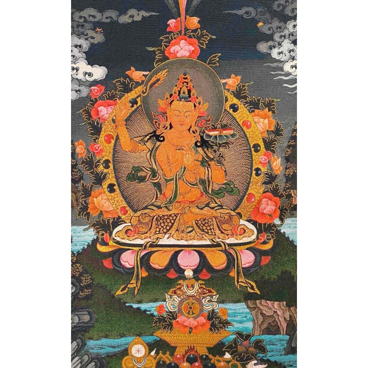 Thangka Manjushri – Sagesse et Clarté Spirituelle