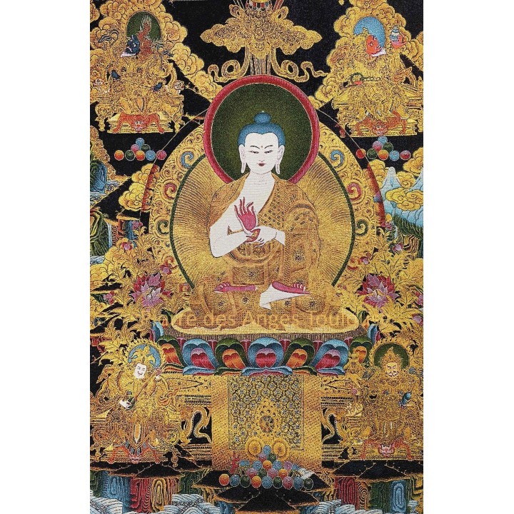 Thangka Mahāvairocana – Lumière et Sagesse Primordiale