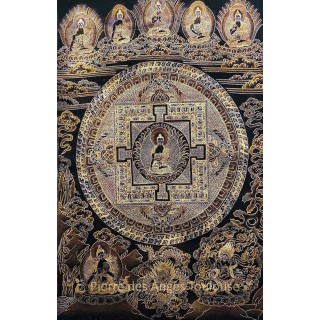 Mandala des Cinq Bouddhas – Harmonie et Protection