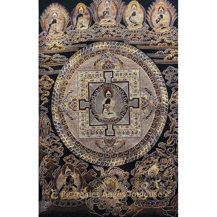 Mandala des Cinq Bouddhas – Harmonie et Protection
