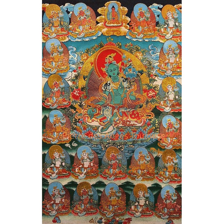 Thangka des 21 Tārā – Protection et Compassion Active