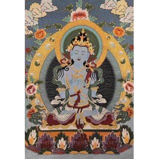 Thangka Akṣobhya – Sagesse et Stabilité Intérieure