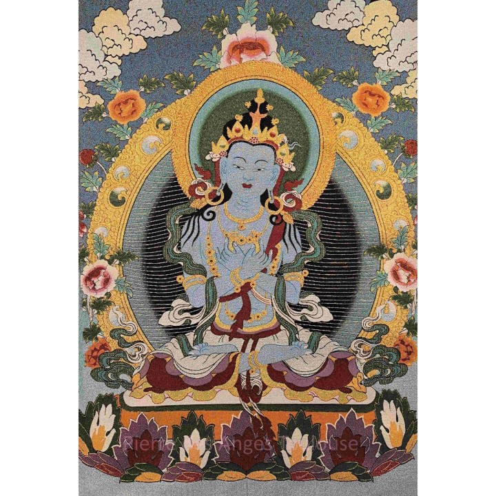 Thangka Akṣobhya – Sagesse et Stabilité Intérieure