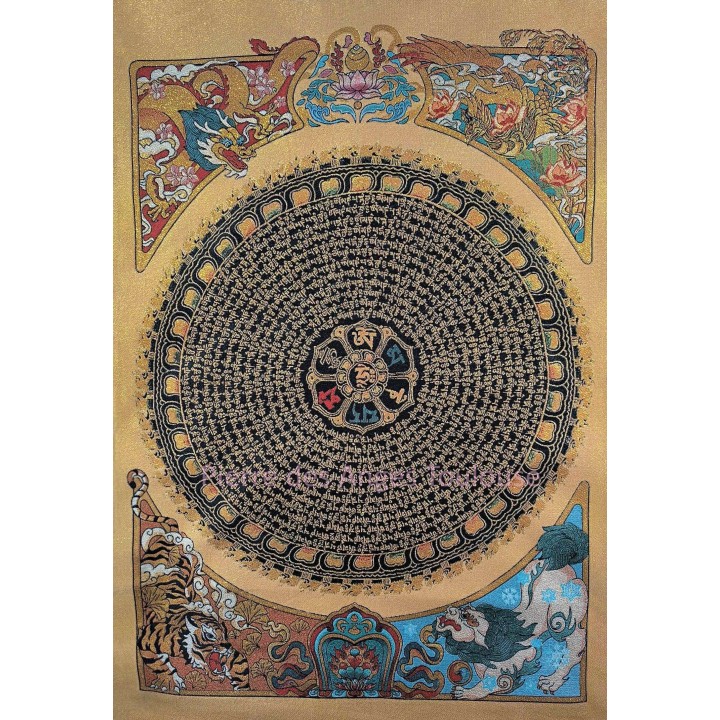 Mandala OM MANI PADME HUM – Compassion et Protection
