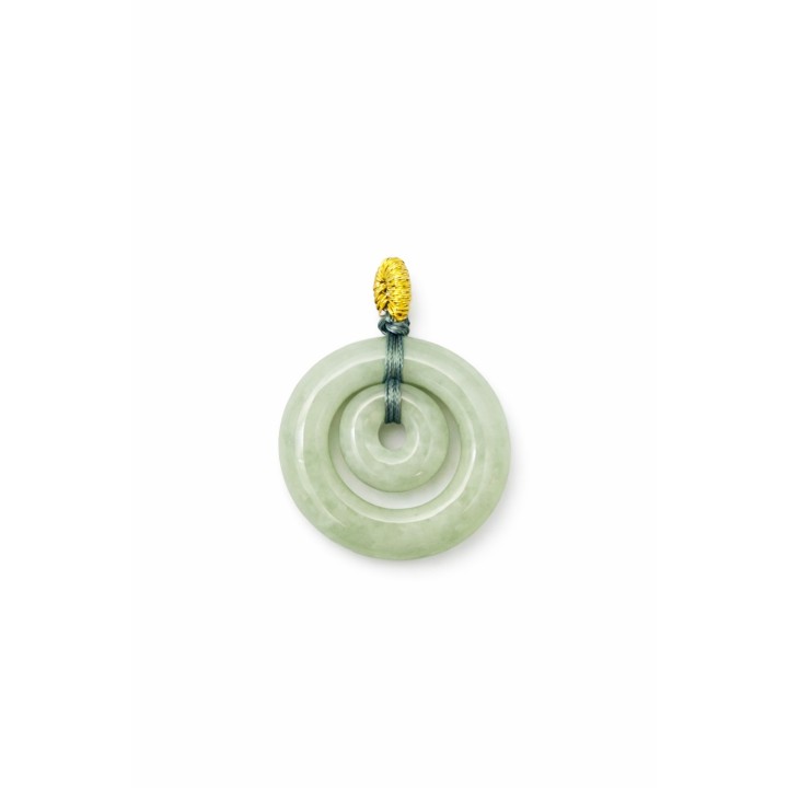 Pendentif Jade Donut – Porte-bonheur traditionnel chinois