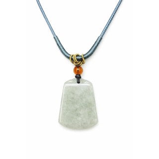 Pendentif Jade & Perle Ambrée
