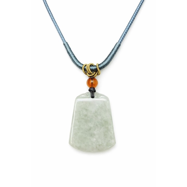 Pendentif Jade & Perle Ambrée